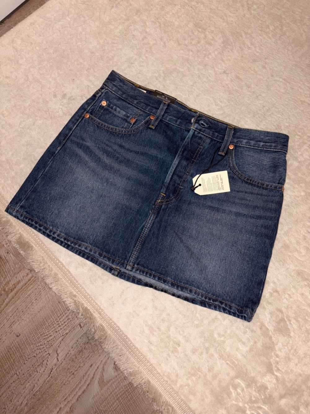 Levi’s Dark Blue Denim Mini Skirt